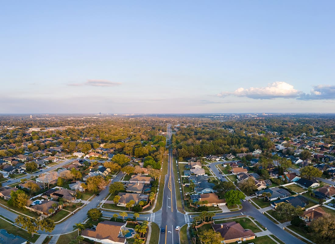 Apopka, FL - Aerial View of Apopka-Altamonte Springs, Florida